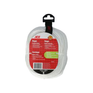 Ace Braided Nylon Rope White 1/4 inch Ace Braided Nylon Rope White 1/4 inch